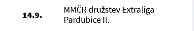 MMČR družstev Extraliga Pardubice II.