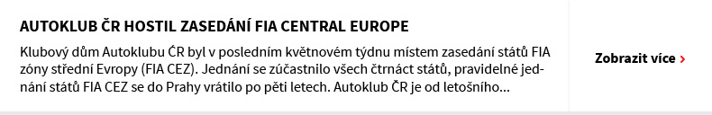 Autoklub ČR hostil zasedání FIA Central Europe