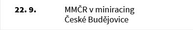 MMČR v miniracing České Budějovice