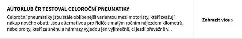 Autoklub ČR testoval celoroční pneumatiky