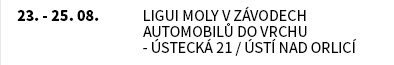 Ligui Moly v závodech automobilů do vrchu - Ústecká 21 / Ústí nad Orlicí