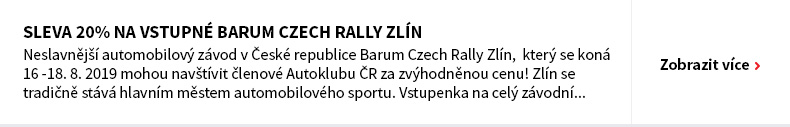Sleva 20% na vstupné Barum Czech Rally Zlín