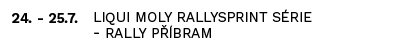 Liqui Moly Rallysprint série - Rally Příbram