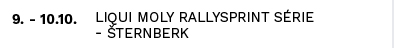 Liqui Moly Rallysprint série - Šternberk