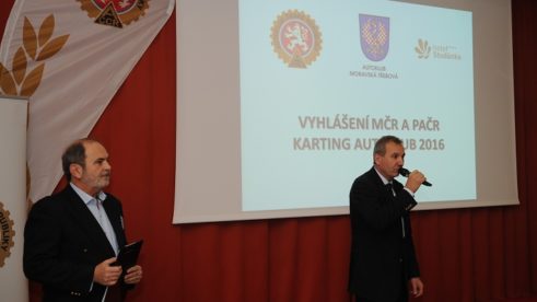 Slavnostní vyhlášení MČR a PČR karting 2016